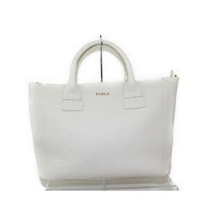 FURLA Capriccio White Leather Shoulder Handbag